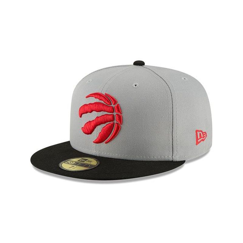 NBA Toronto Raptors Two Tone 59Fifty Fitted (RUL4817) - Grey New Era Caps